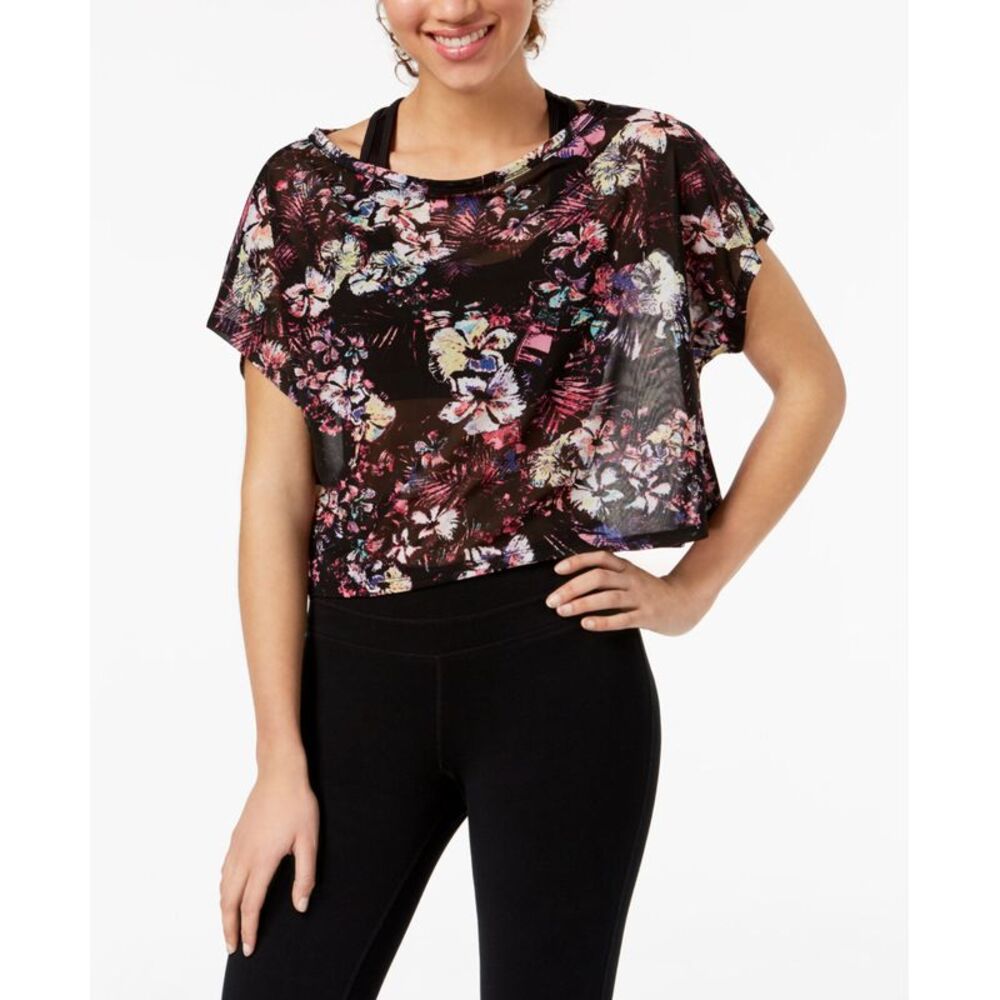Material Girl Juniors Printed Active Top